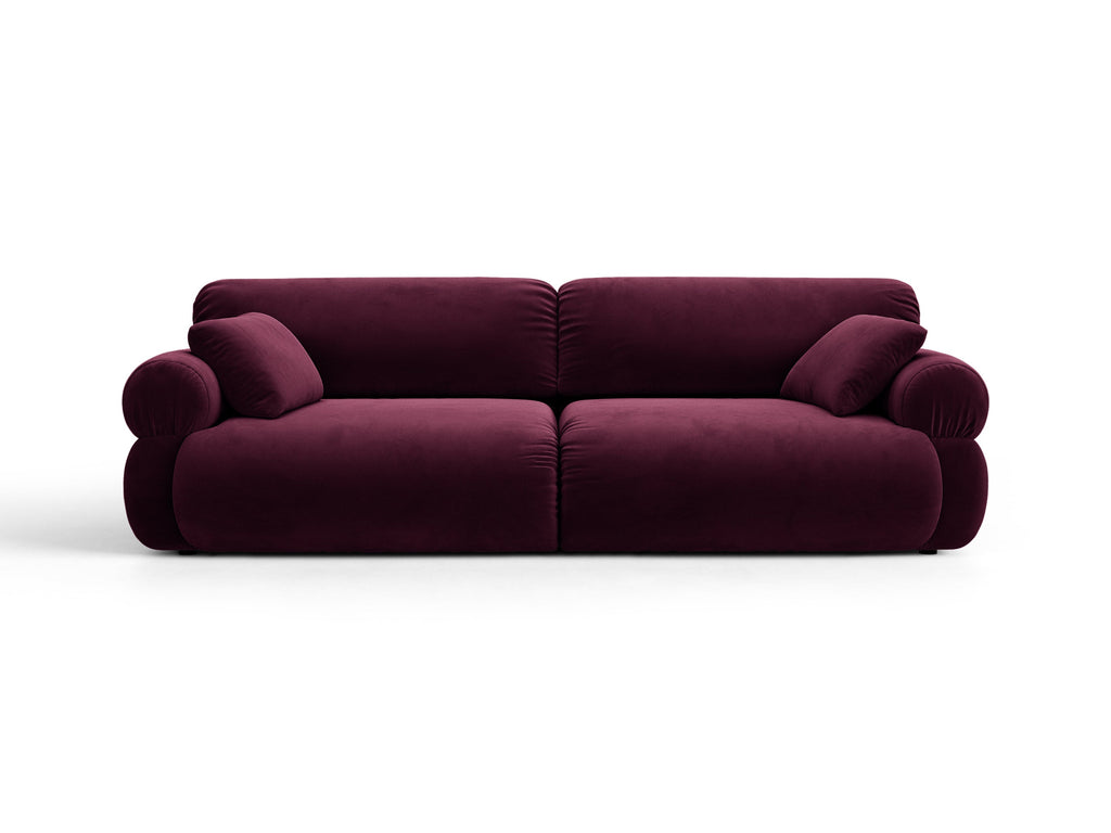 Ophelia Sofa in Velluto 4+ Posti Venus - Borgogna