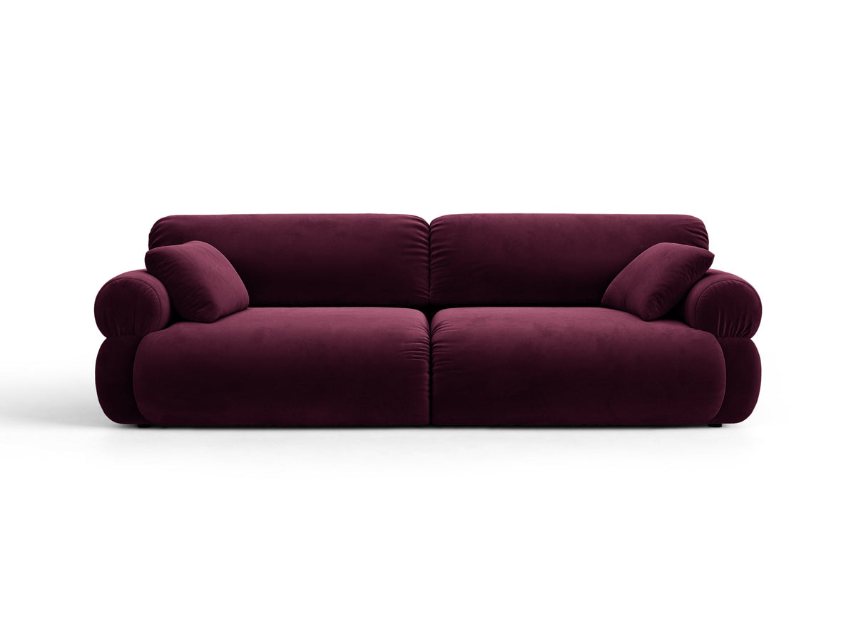 Ophelia Sofa in Velluto 4+ Posti Venus - Borgogna