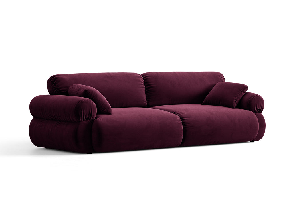 Ophelia Sofa in Velluto 4+ Posti Venus - Borgogna