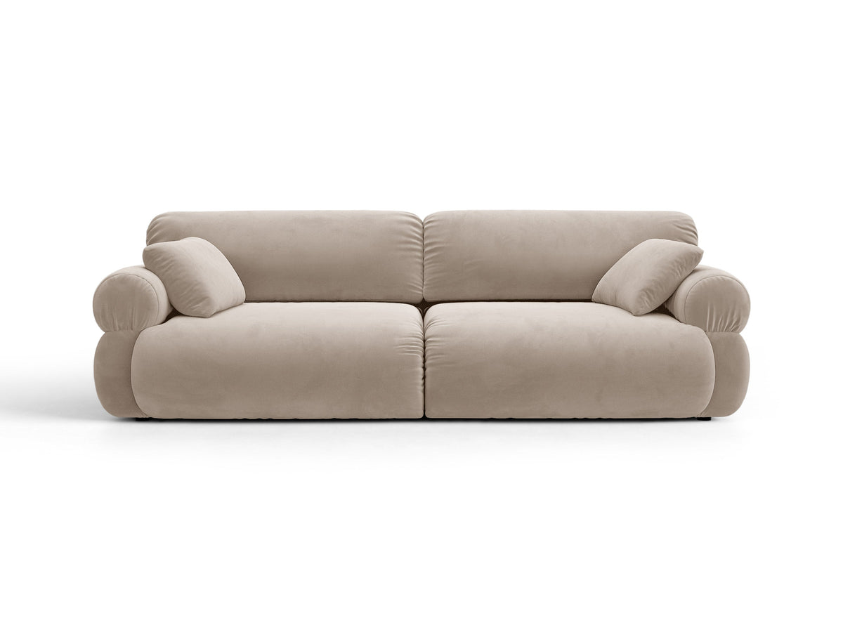 Ophelia Sofa in Velluto 4+ Posti Salvador - Beige