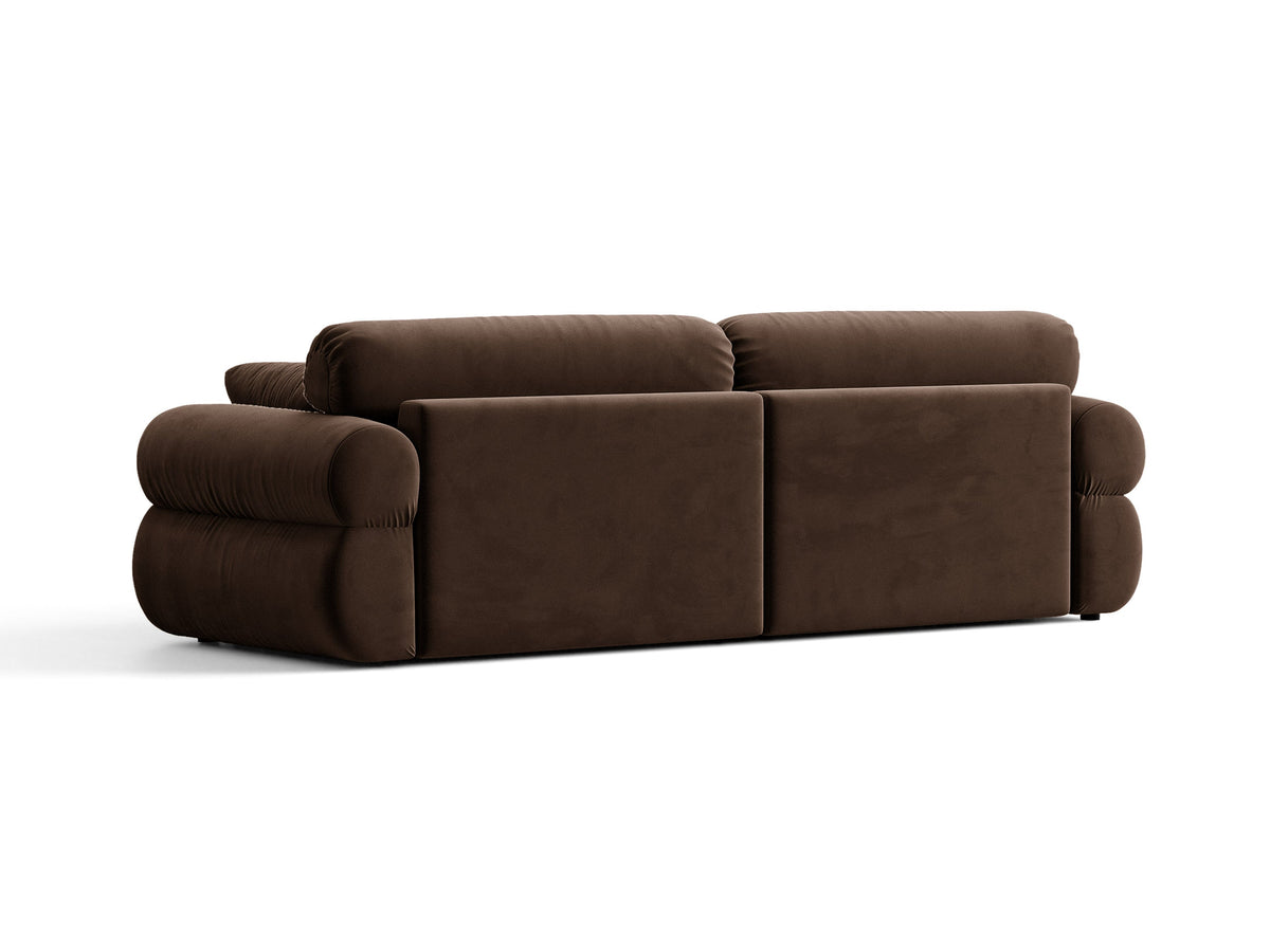 Ophelia Sofa in Velluto 4+ Posti Salvador - Cioccolato