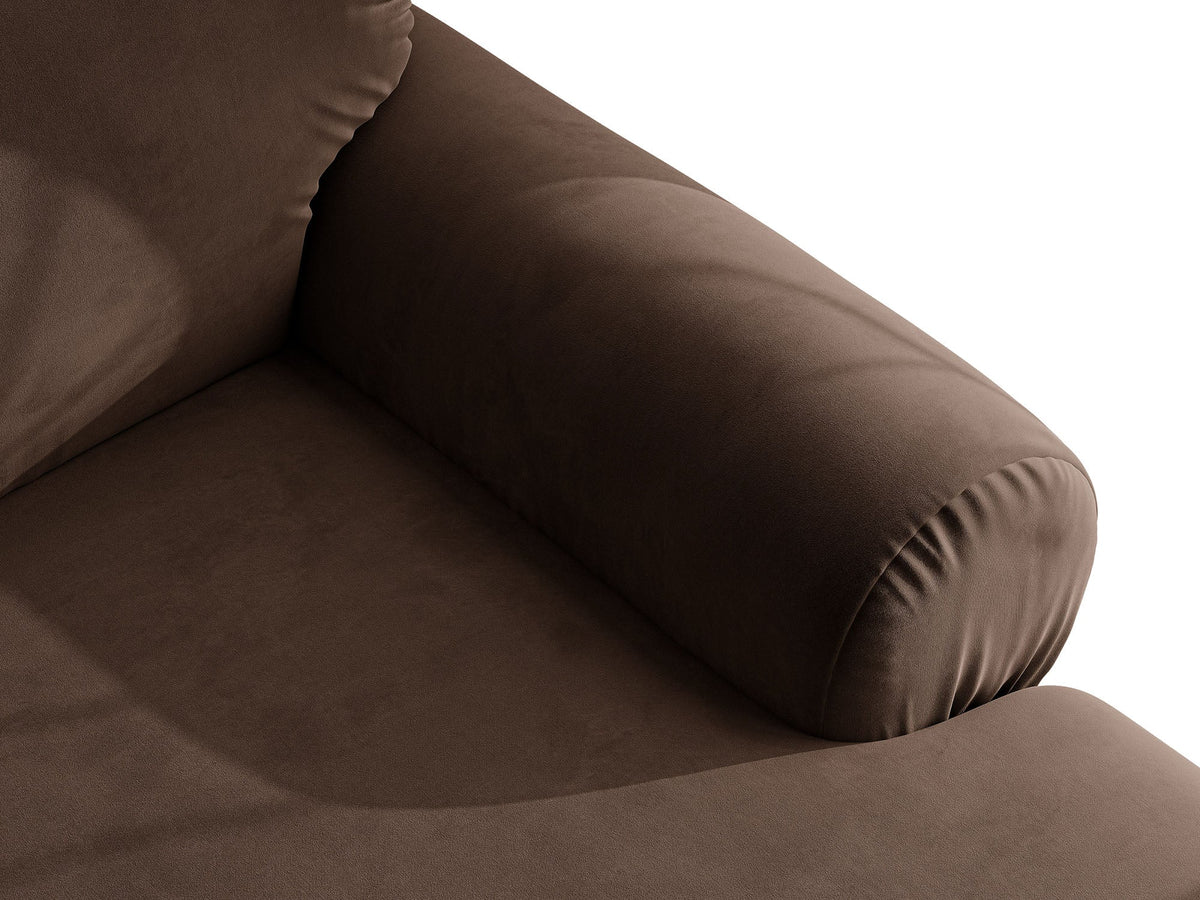 Ophelia Sofa in Velluto 4+ Posti Salvador - Cioccolato