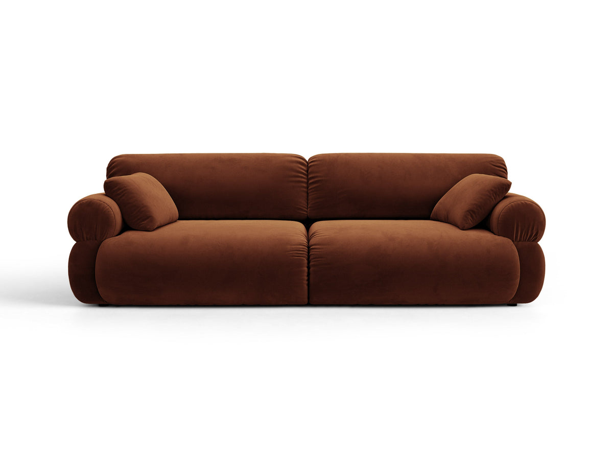 Ophelia Sofa in Velluto 4+ Posti Salvador - Marrone