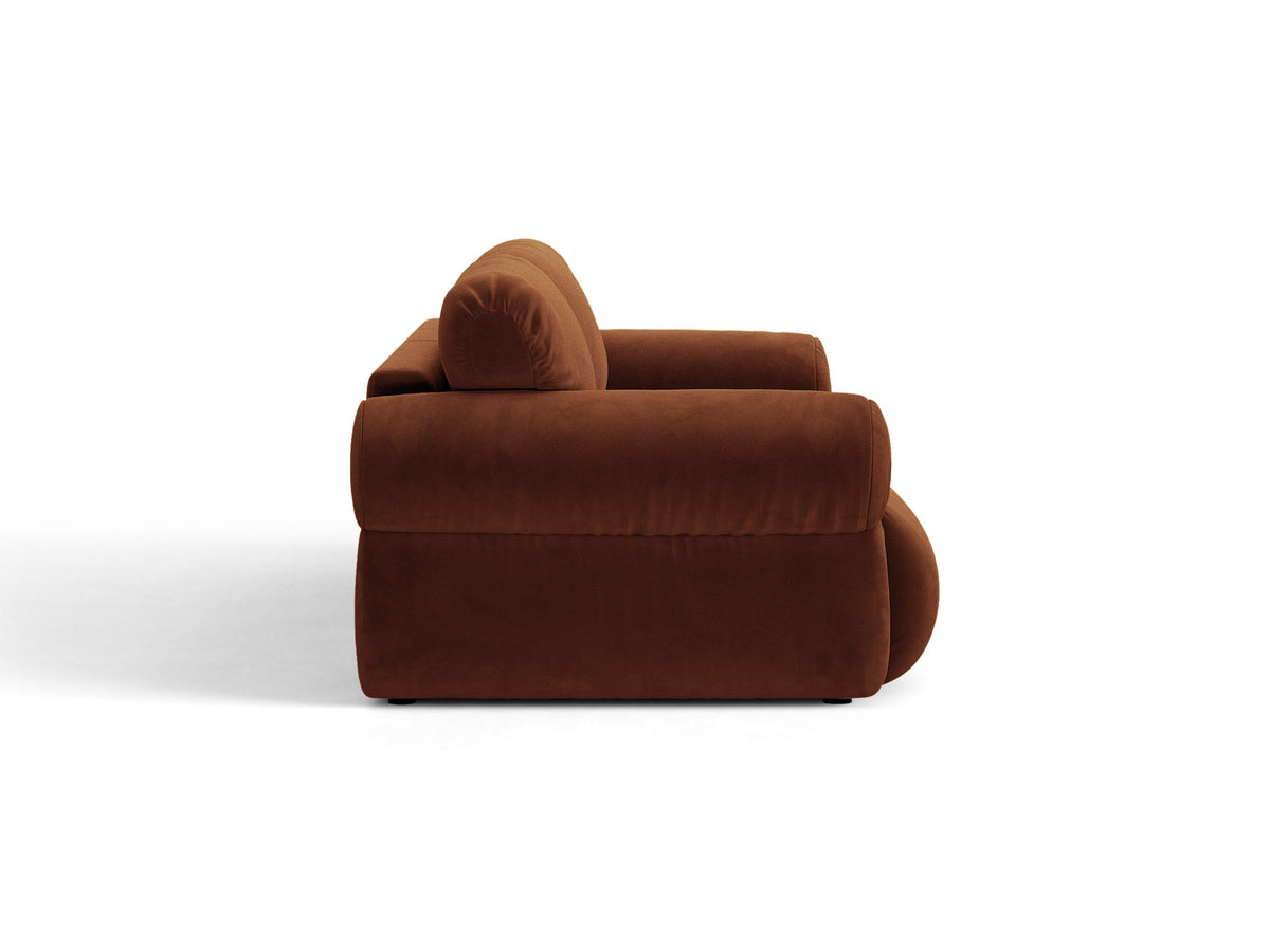 Ophelia Sofa in Velluto 4+ Posti Salvador - Marrone