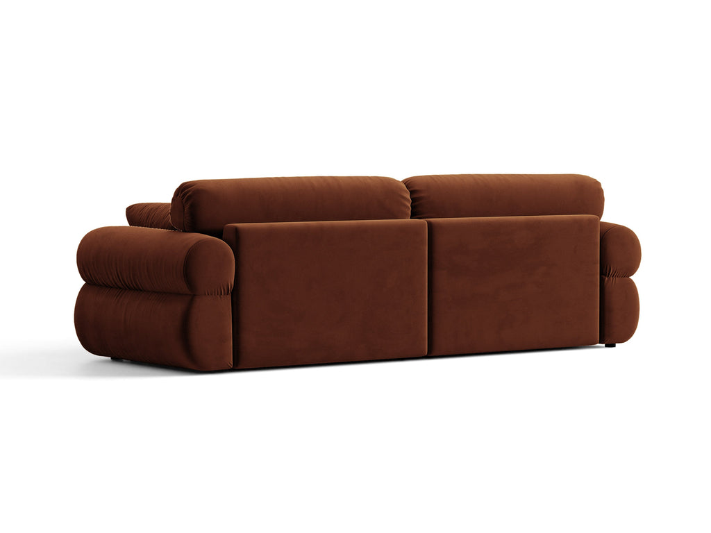 Ophelia Sofa in Velluto 4+ Posti Salvador - Marrone