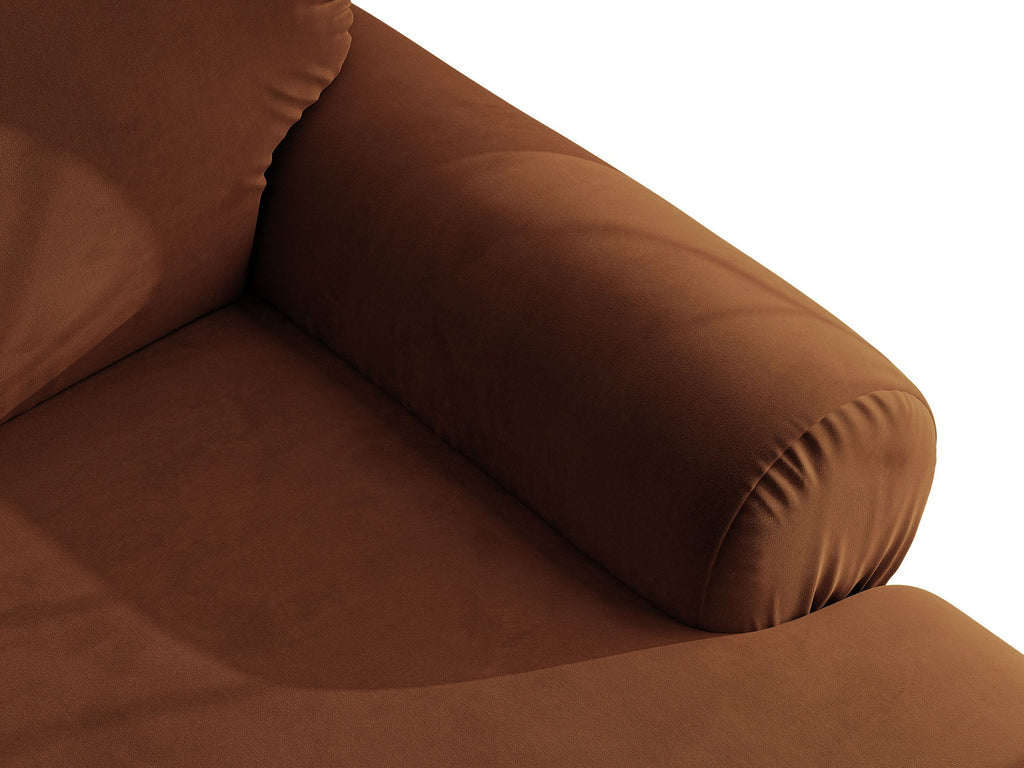 Ophelia Sofa in Velluto 4+ Posti Salvador - Marrone