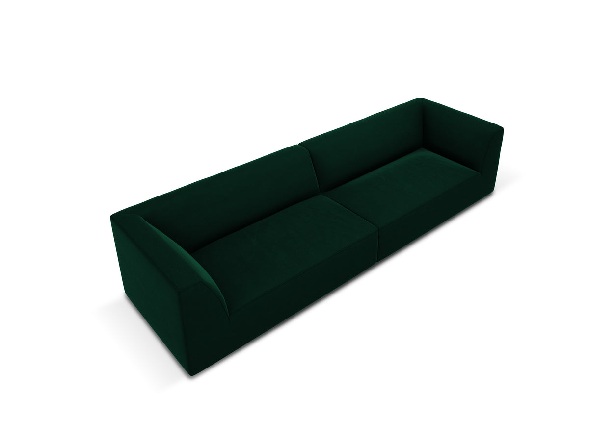 Ruby Divano 4+ Posti Salvador - Verde bottiglia