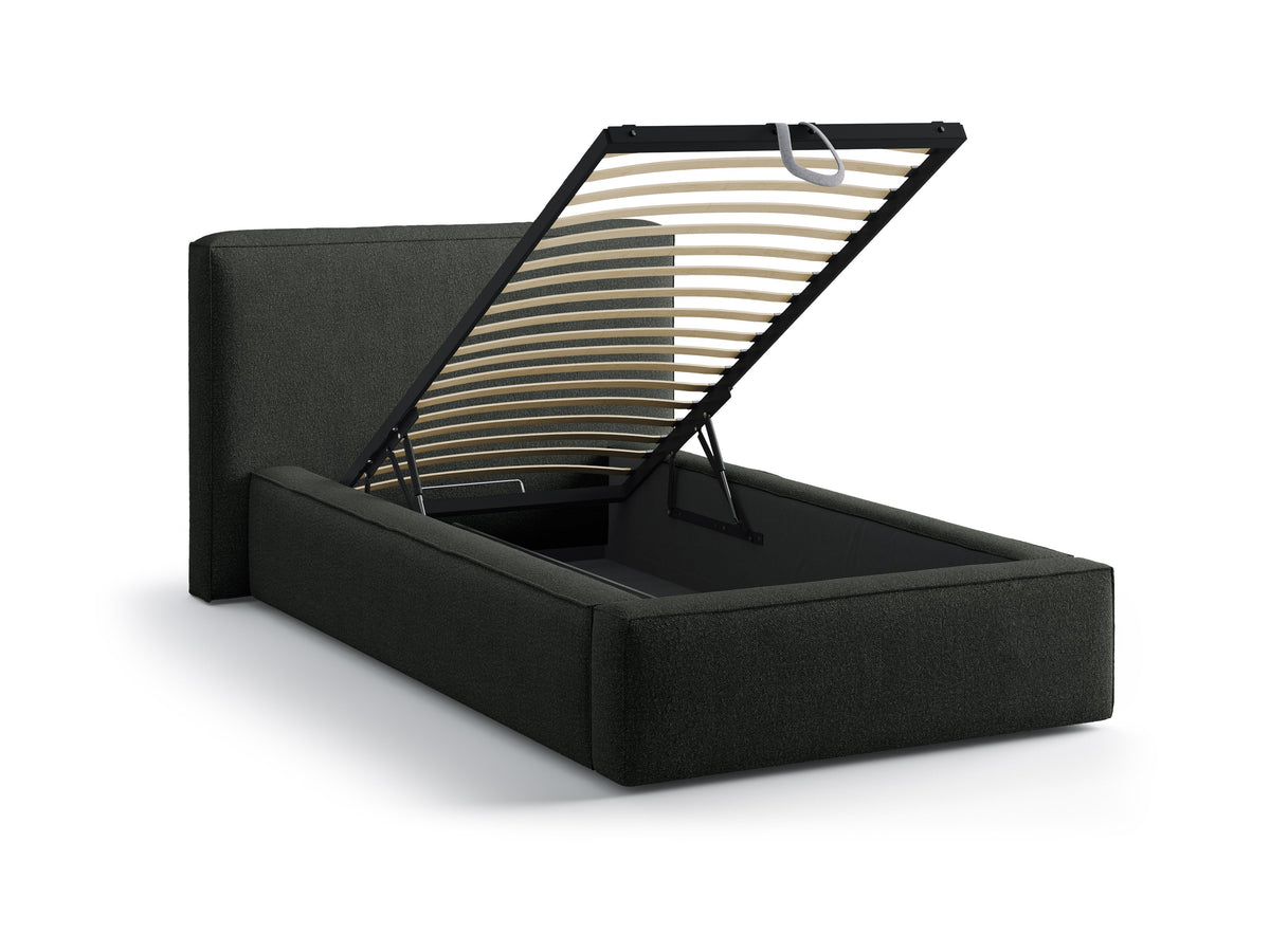 Jodie Letto Contenitore Con Testiera Letto Baloo - Nero