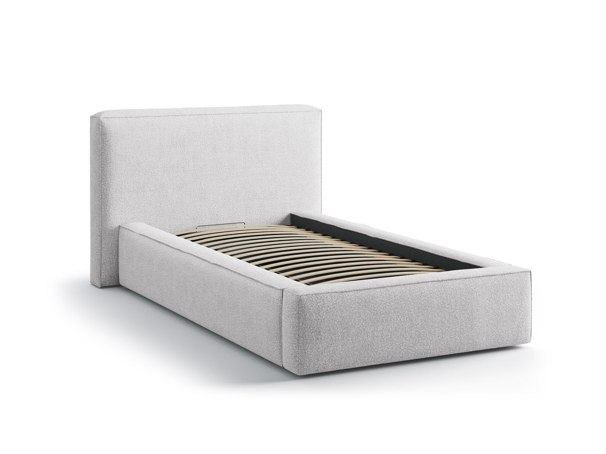 Jodie Letto Contenitore Con Testiera Letto Baloo - Grigio chiaro
