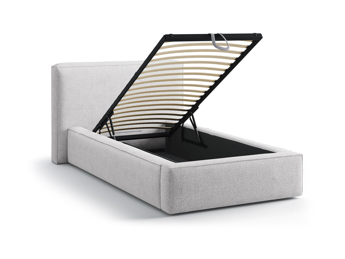 Jodie Letto Contenitore Con Testiera Letto Baloo - Grigio chiaro