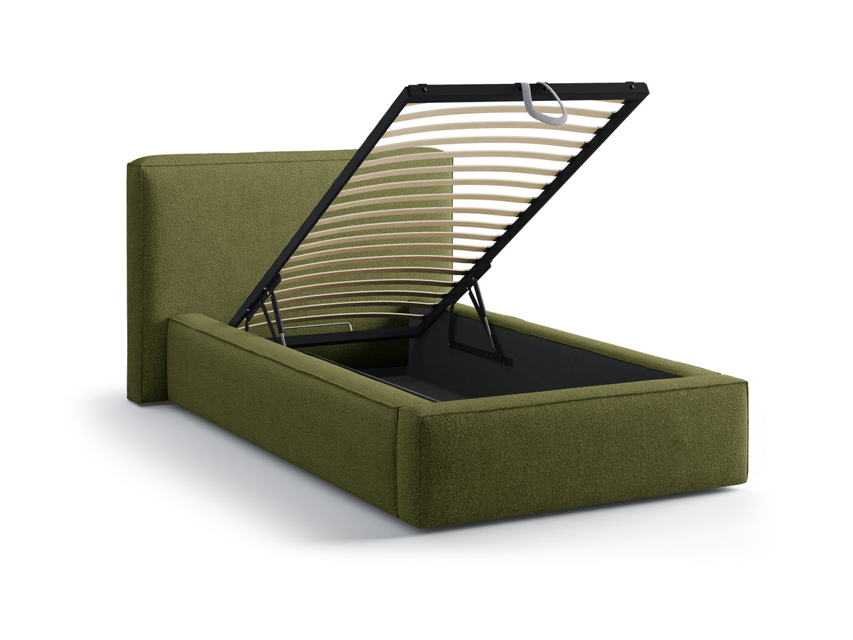 Jodie Letto Contenitore Con Testiera Letto Baloo - Dark olive green