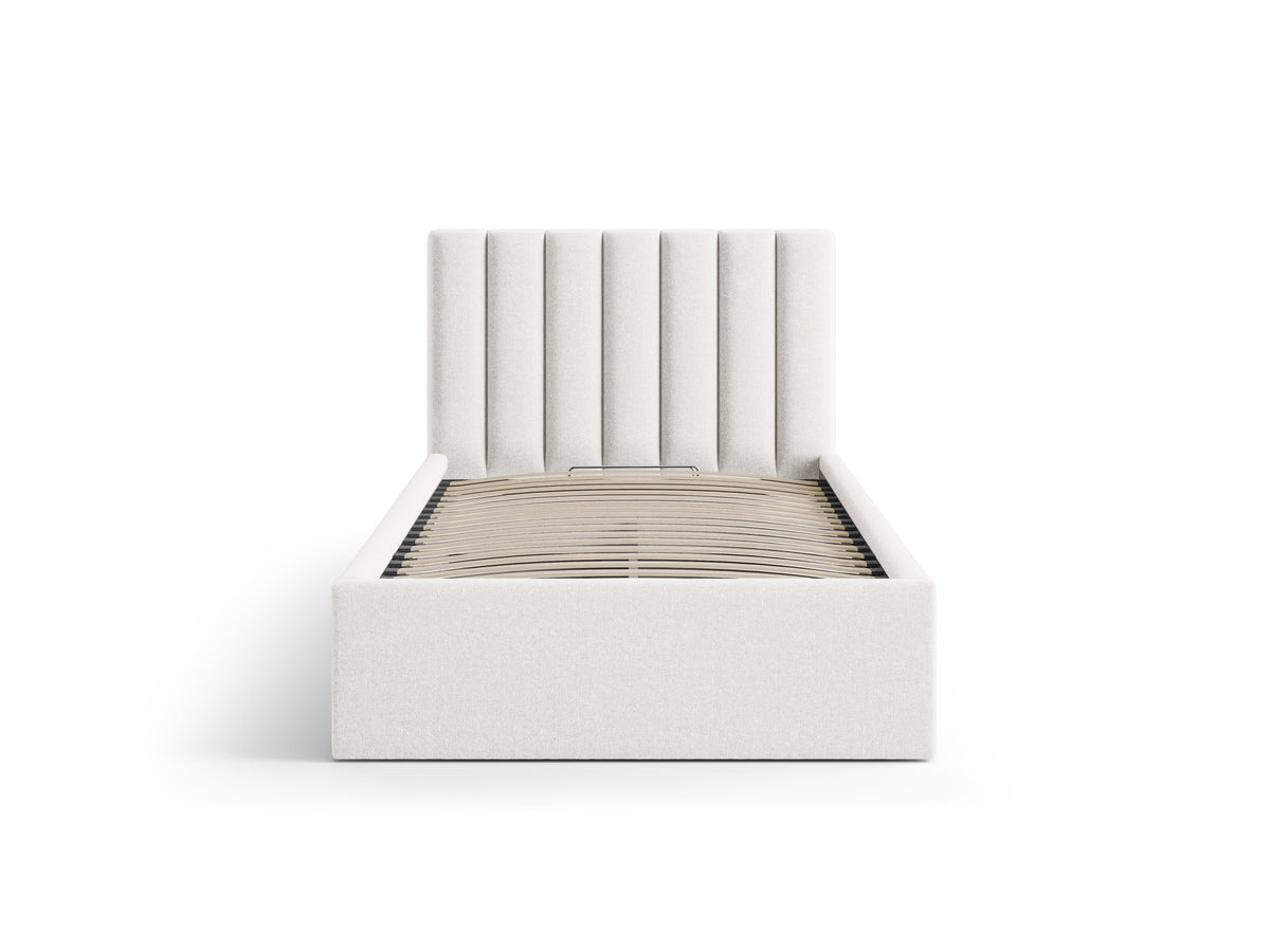 Allison Letto Contenitore Con Testiera Letto Moly - Beige chiaro