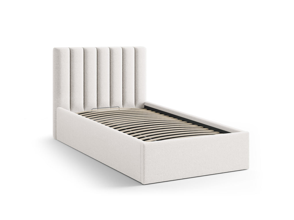 Allison Letto Contenitore Con Testiera Letto Moly - Beige chiaro
