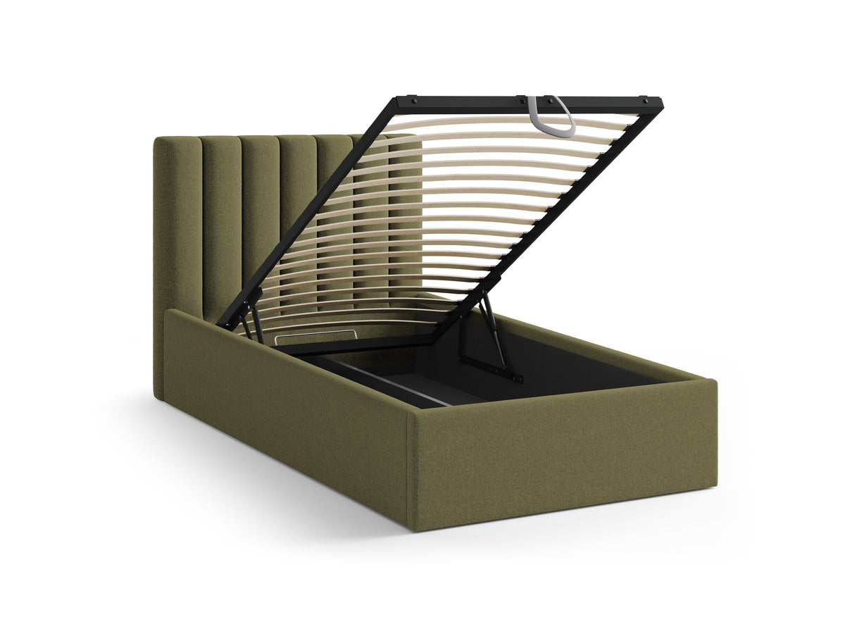 Allison Letto Contenitore Con Testiera Letto Moly - Verde
