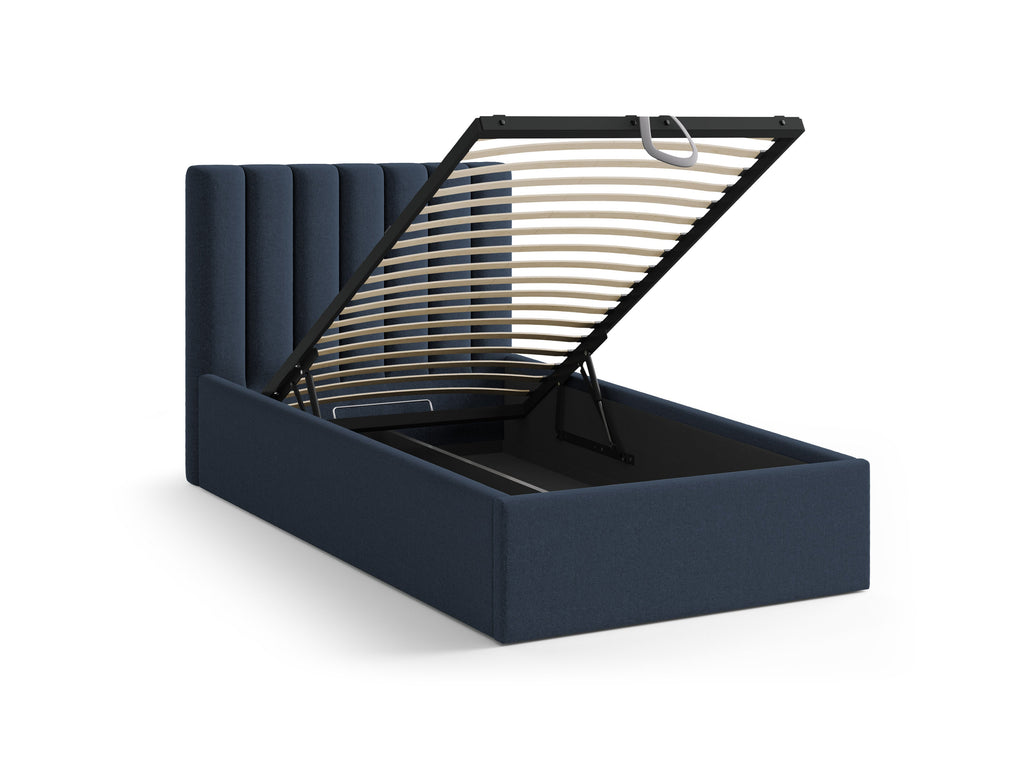 Allison Letto Contenitore Con Testiera Letto Moly - Blu reale