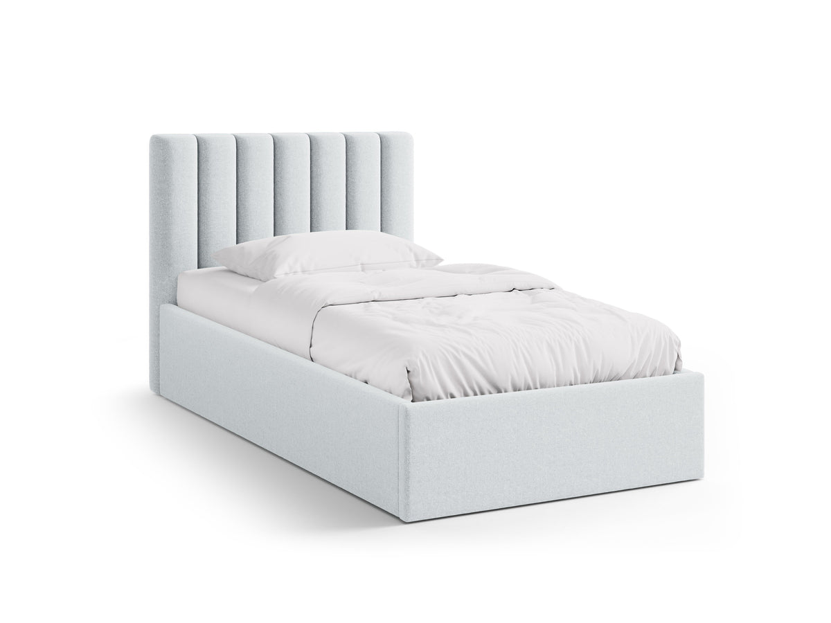 Allison Letto Contenitore Con Testiera Letto Moly - Grigio chiaro