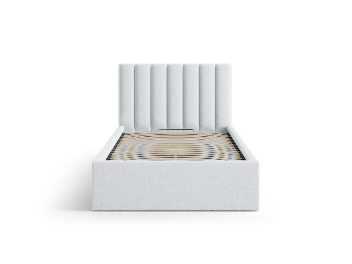Allison Letto Contenitore Con Testiera Letto Moly - Grigio chiaro