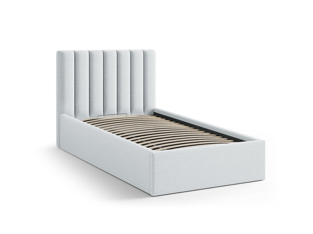 Allison Letto Contenitore Con Testiera Letto Moly - Grigio chiaro