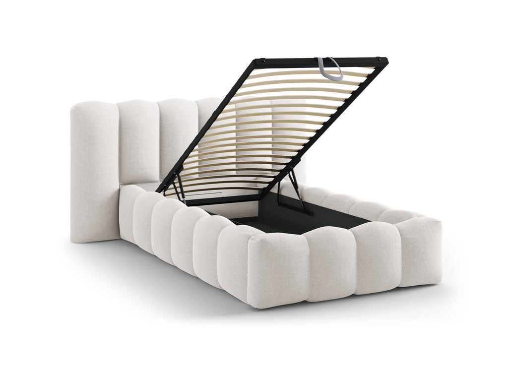Lupine Letto Contenitore Con Testiera Letto Moly - Beige chiaro