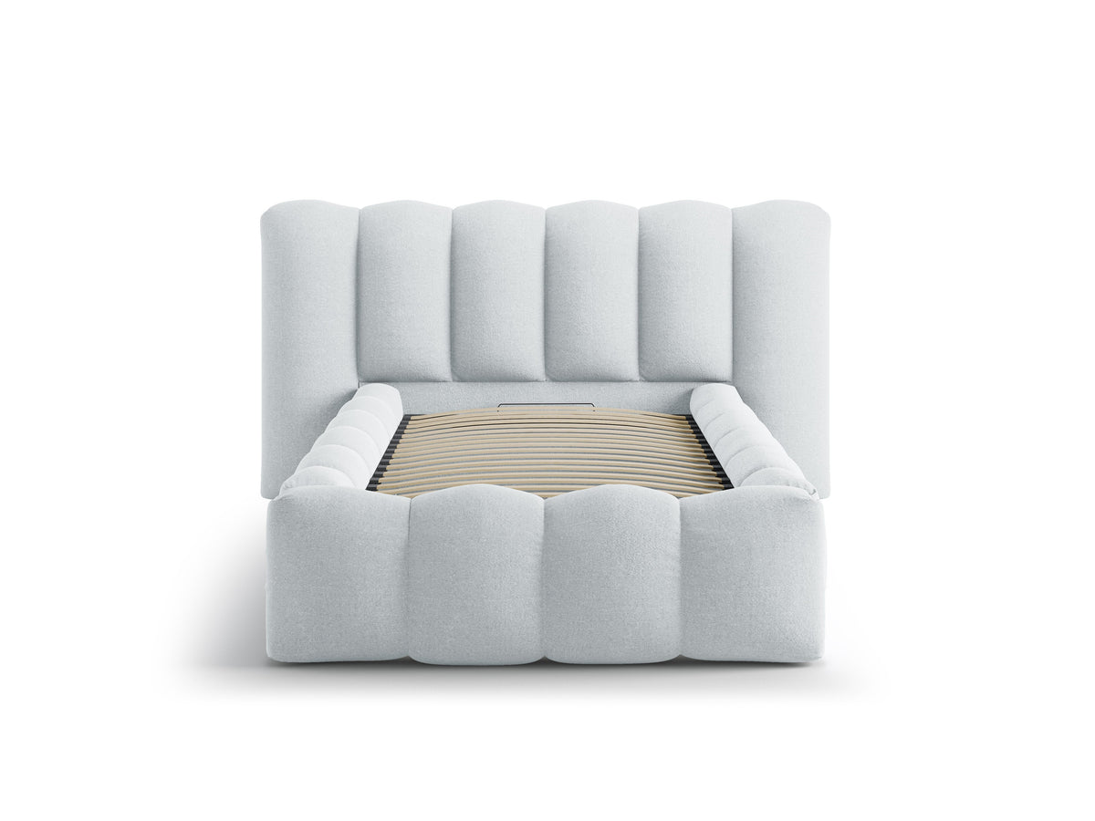 Lupine Letto Contenitore Con Testiera Letto Moly - Grigio chiaro