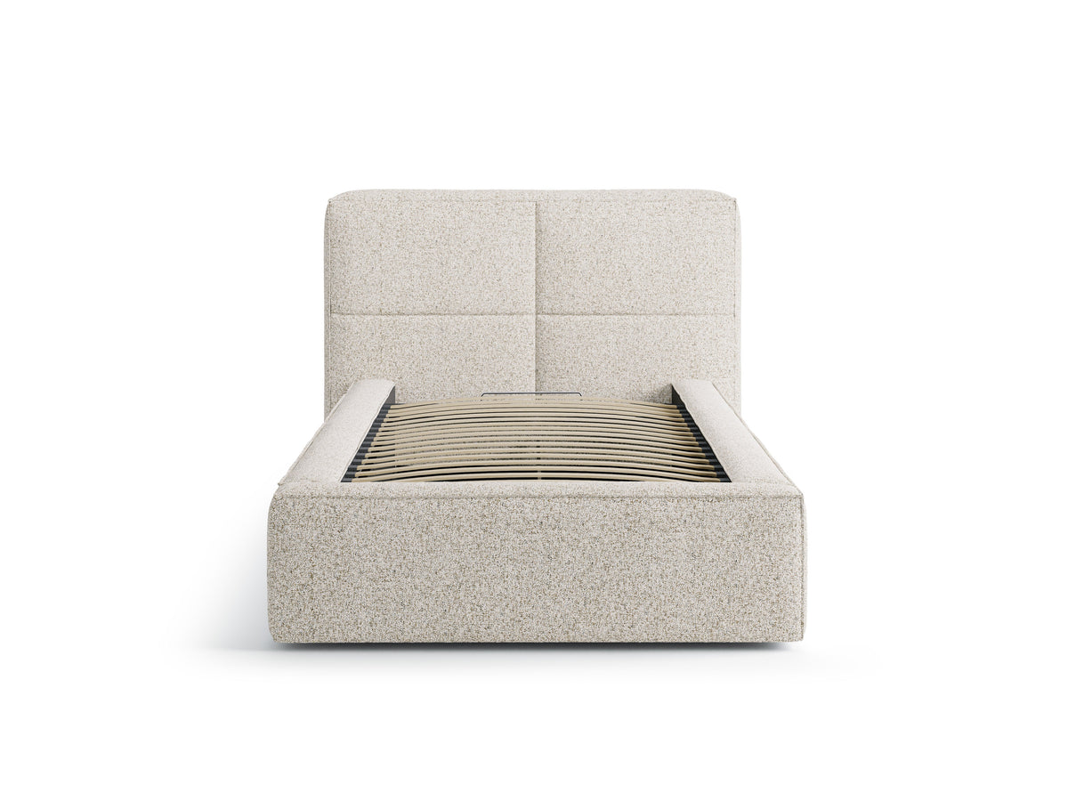 Darren Letto Contenitore Con Testiera Letto Puente - Beige melange
