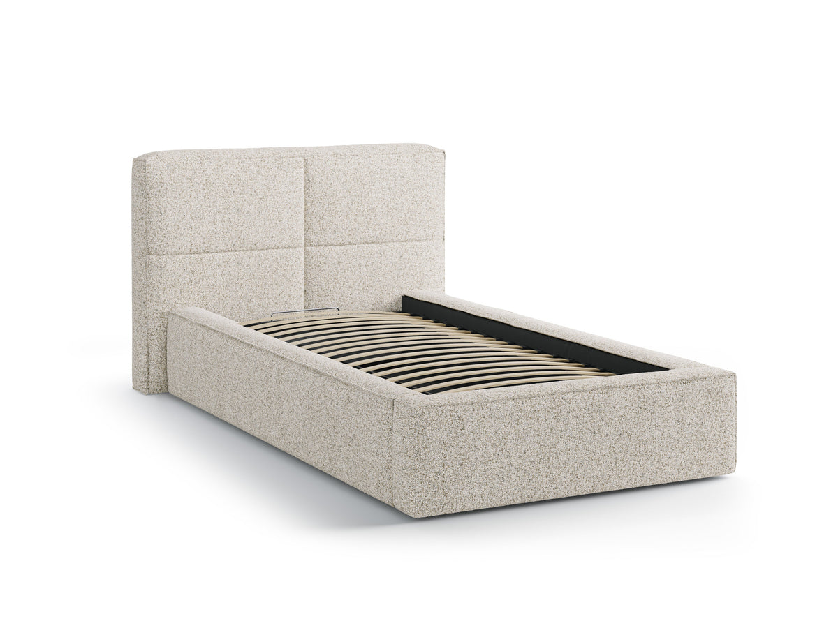 Darren Letto Contenitore Con Testiera Letto Puente - Beige melange
