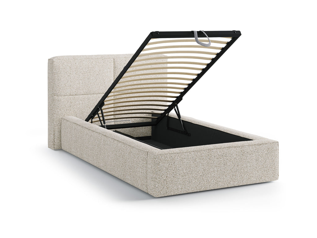 Darren Letto Contenitore Con Testiera Letto Puente - Beige melange