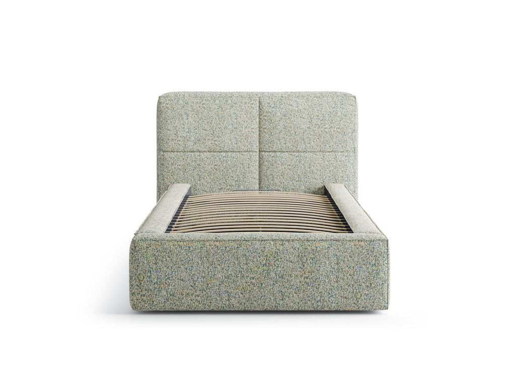 Darren Letto Contenitore Con Testiera Letto Puente - Moss green melange