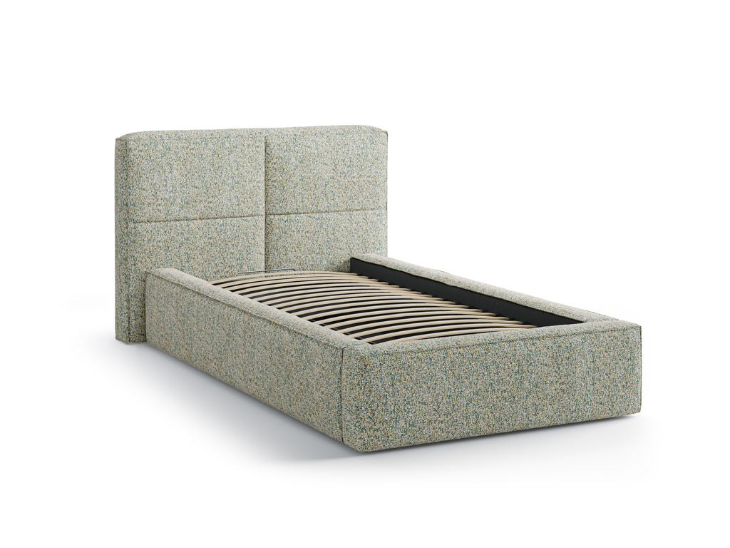 Darren Letto Contenitore Con Testiera Letto Puente - Moss green melange