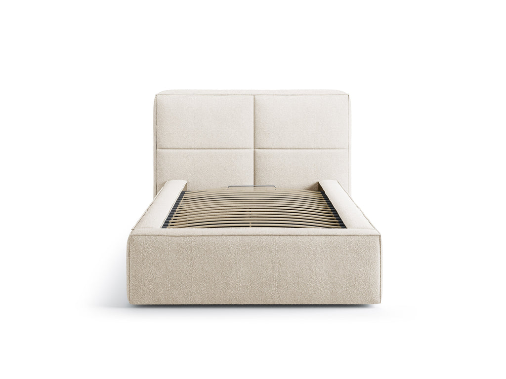 Darren Letto Contenitore Con Testiera Letto LEGEND - Beige chiaro