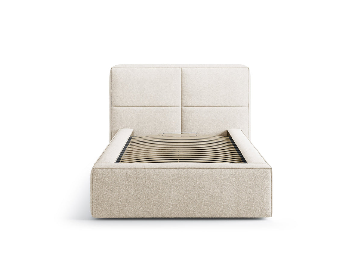 Darren Letto Contenitore Con Testiera Letto LEGEND - Beige chiaro