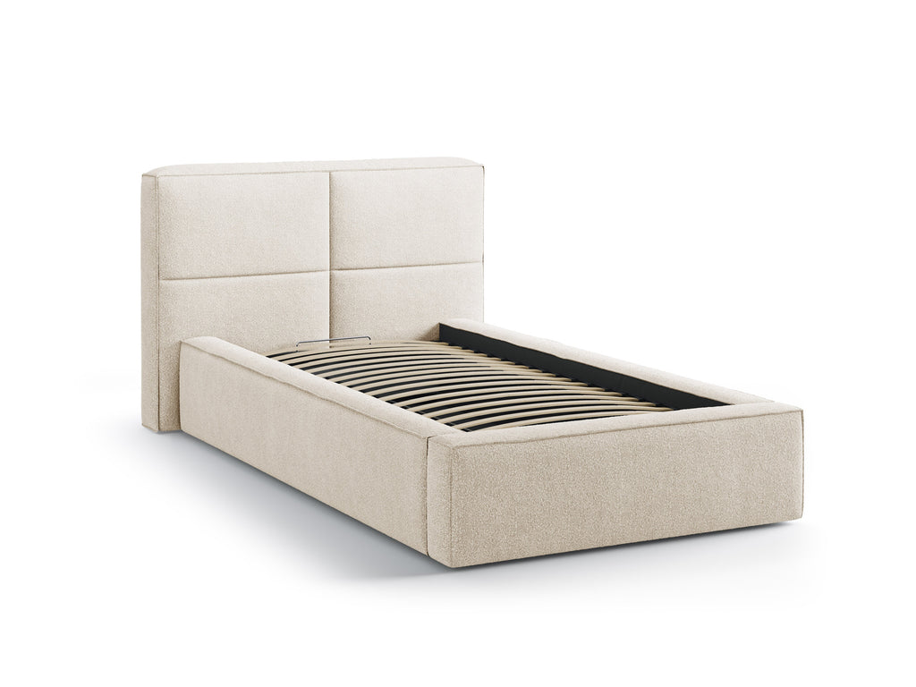 Darren Letto Contenitore Con Testiera Letto LEGEND - Beige chiaro