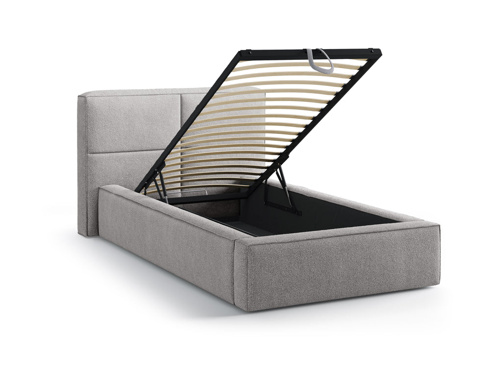 Darren Letto Contenitore Con Testiera Letto LEGEND - Beige scuro