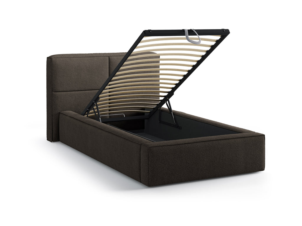 Darren Letto Contenitore Con Testiera Letto LEGEND - Grey brown