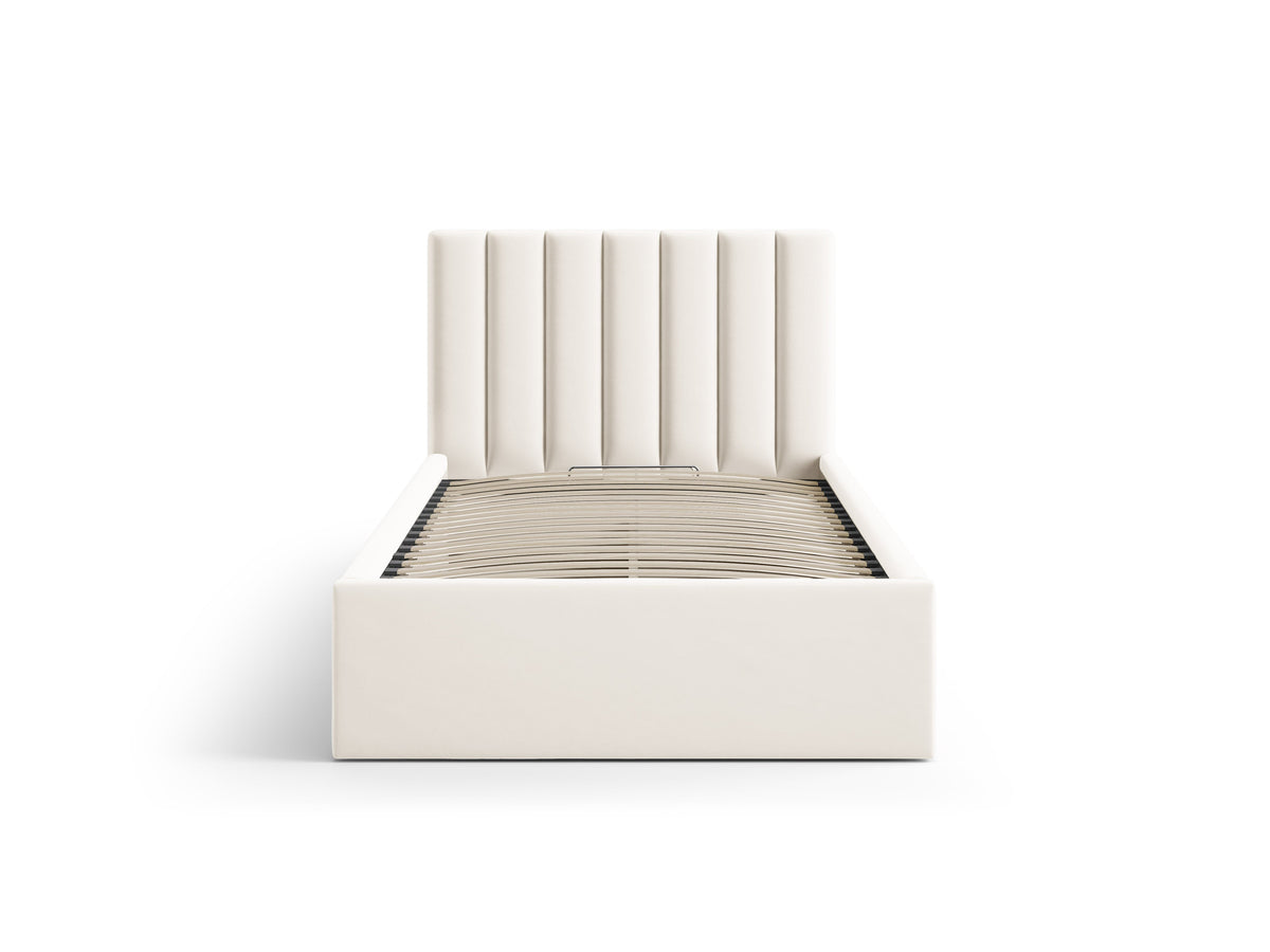 Allison Letto Contenitore Con Testiera Letto Bluvel - Beige chiaro
