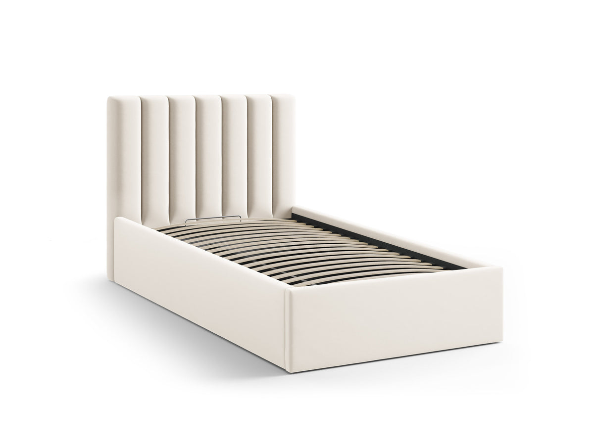 Allison Letto Contenitore Con Testiera Letto Bluvel - Beige chiaro