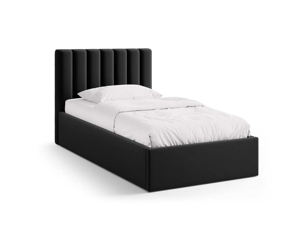 Allison Letto Contenitore Con Testiera Letto Bluvel - Nero