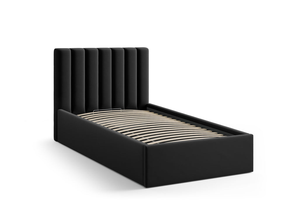Allison Letto Contenitore Con Testiera Letto Bluvel - Nero