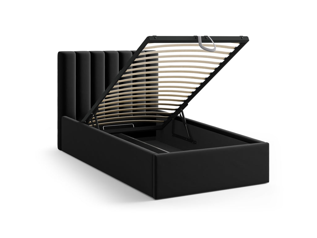 Allison Letto Contenitore Con Testiera Letto Bluvel - Nero