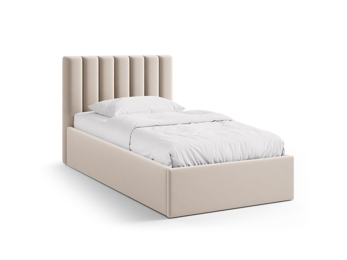 Allison Letto Contenitore Con Testiera Letto Bluvel - Beige scuro