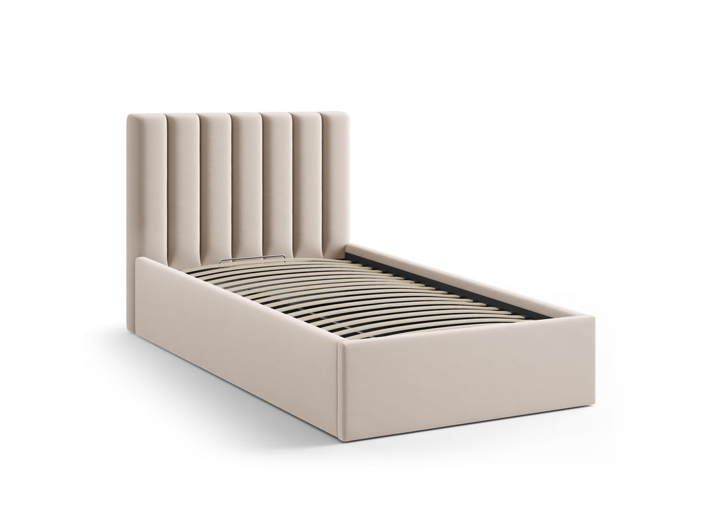 Allison Letto Contenitore Con Testiera Letto Bluvel - Beige scuro