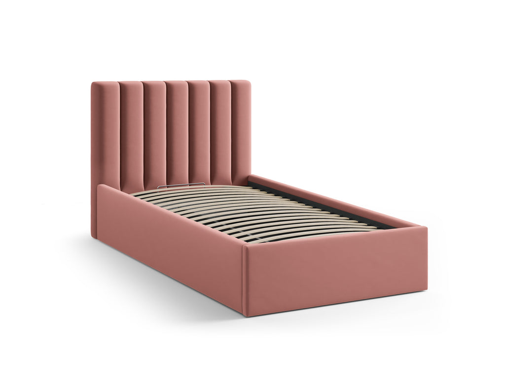 Allison Letto Contenitore Con Testiera Letto Bluvel - Rosa