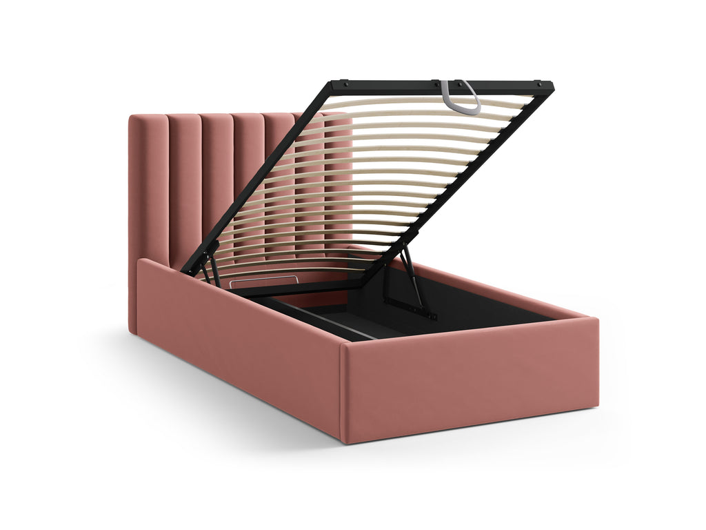 Allison Letto Contenitore Con Testiera Letto Bluvel - Rosa
