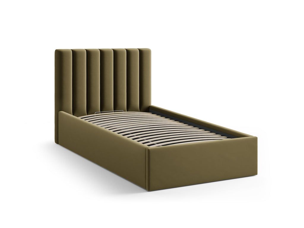 Allison Letto Contenitore Con Testiera Letto Bluvel - Verde