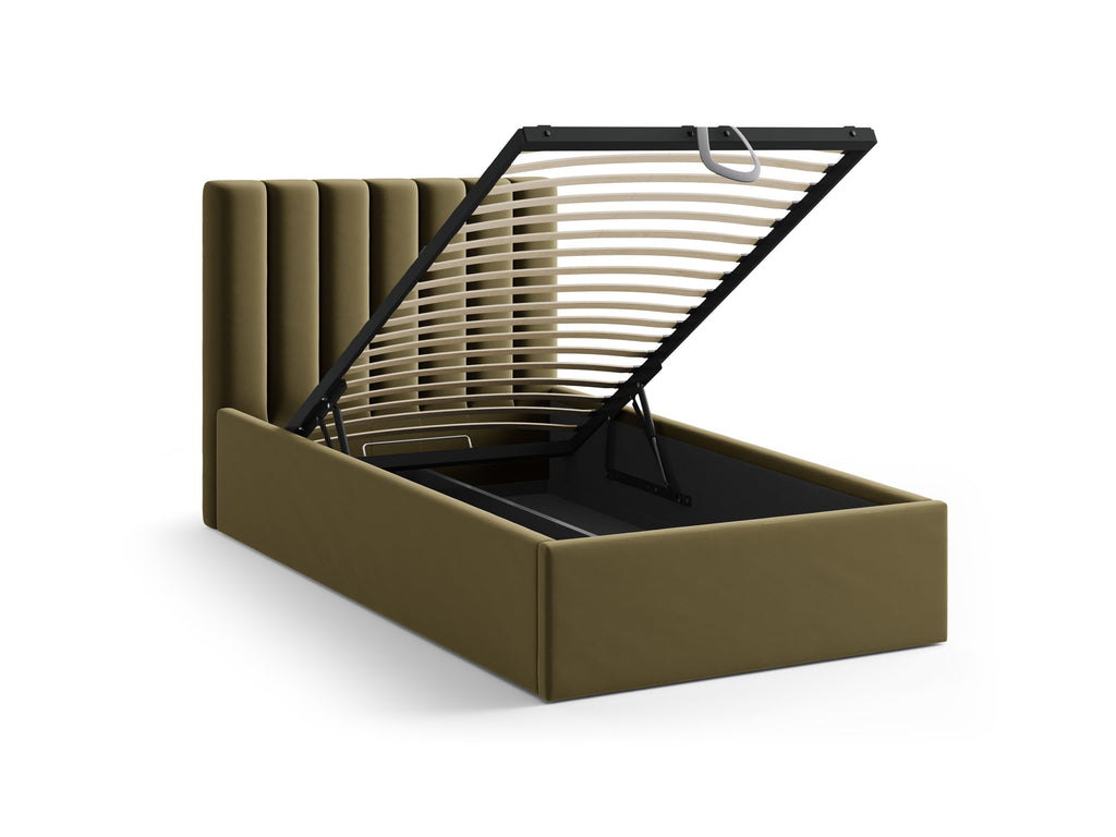 Allison Letto Contenitore Con Testiera Letto Bluvel - Verde