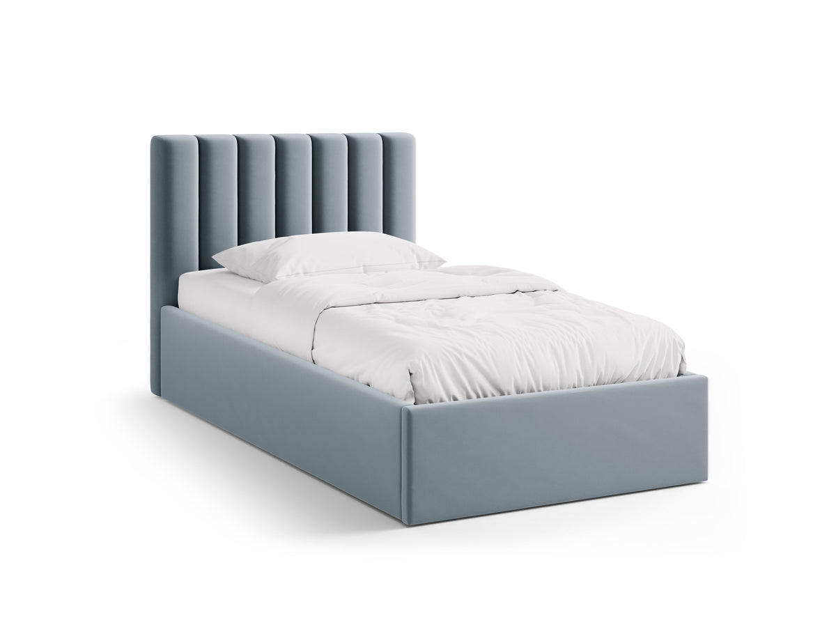 Allison Letto Contenitore Con Testiera Letto Bluvel - Azzurro