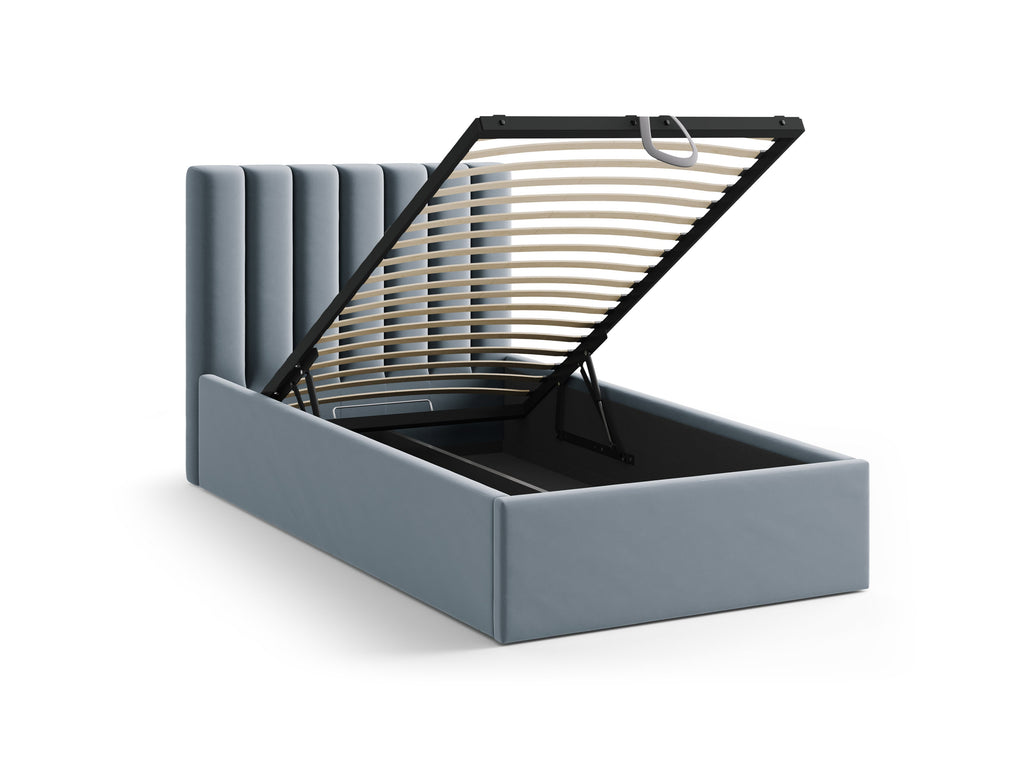 Allison Letto Contenitore Con Testiera Letto Bluvel - Azzurro