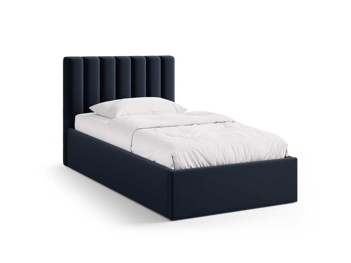 Allison Letto Contenitore Con Testiera Letto Bluvel - Blu scuro