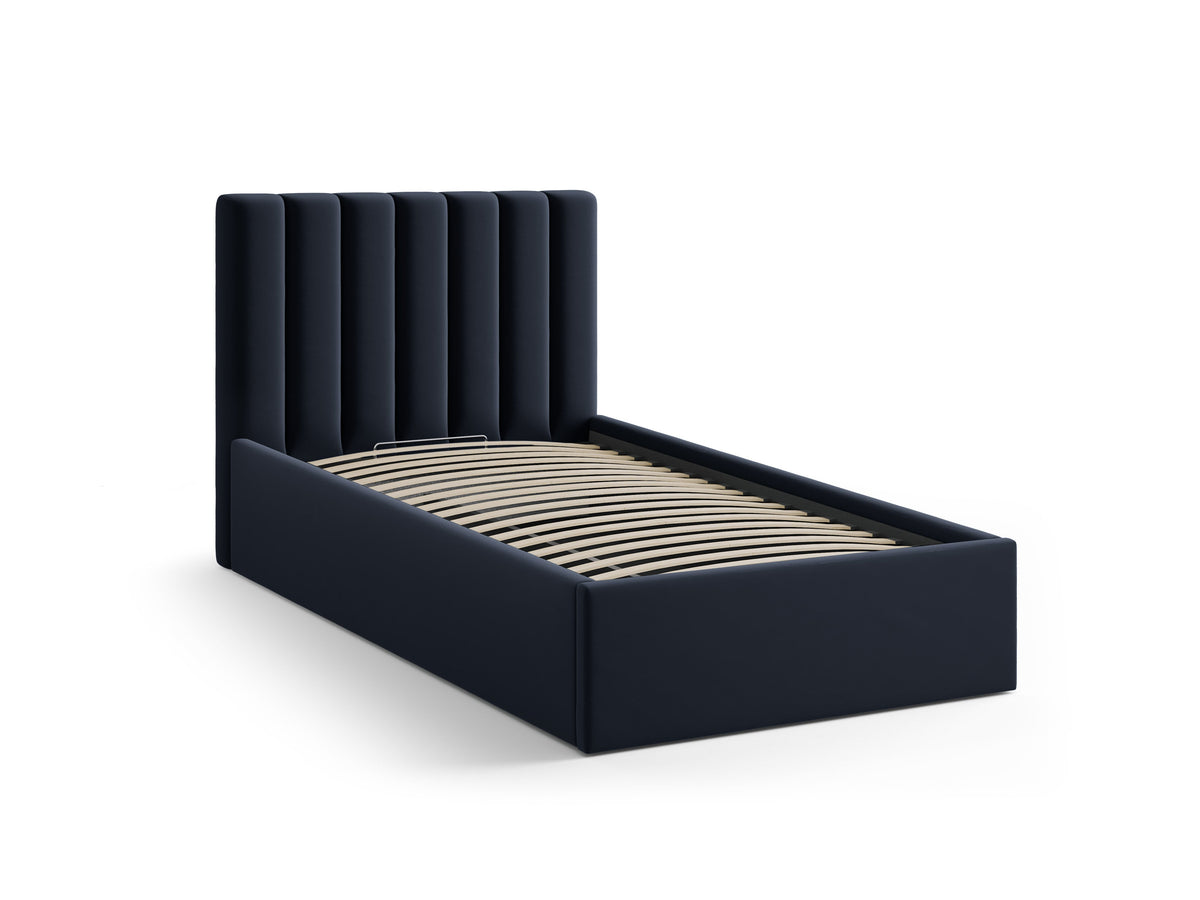 Allison Letto Contenitore Con Testiera Letto Bluvel - Blu scuro