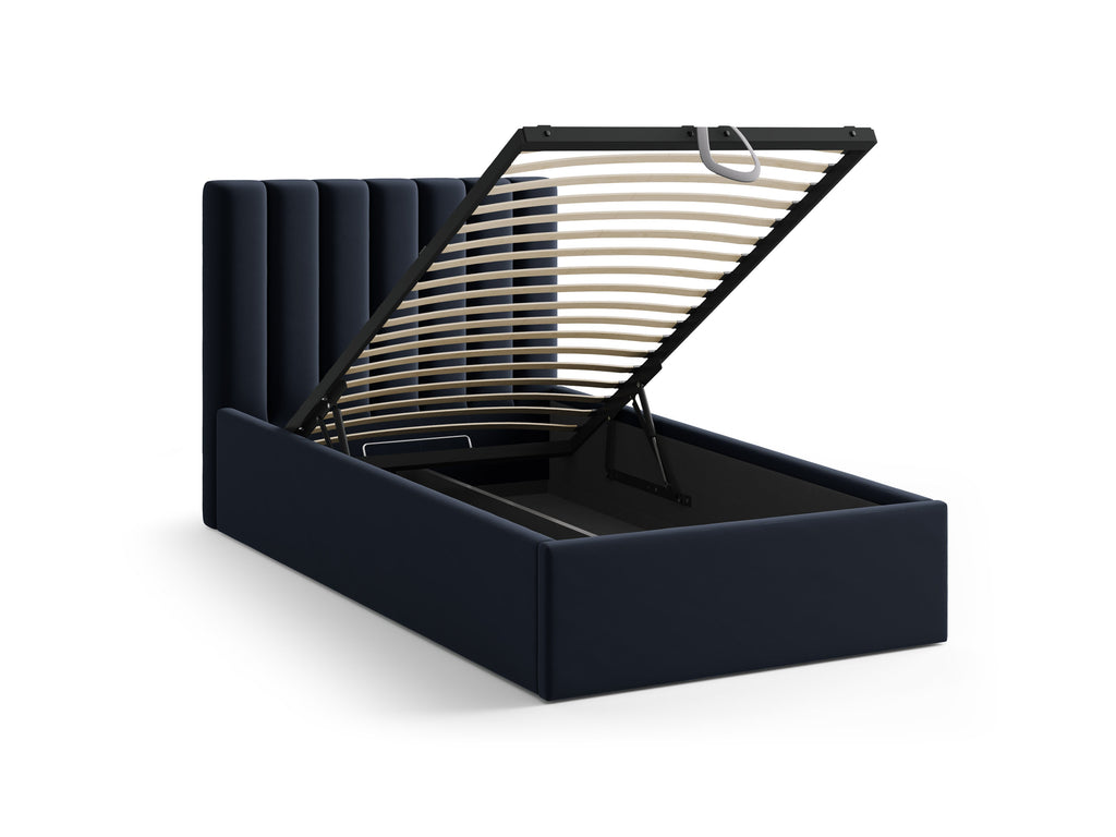 Allison Letto Contenitore Con Testiera Letto Bluvel - Blu scuro